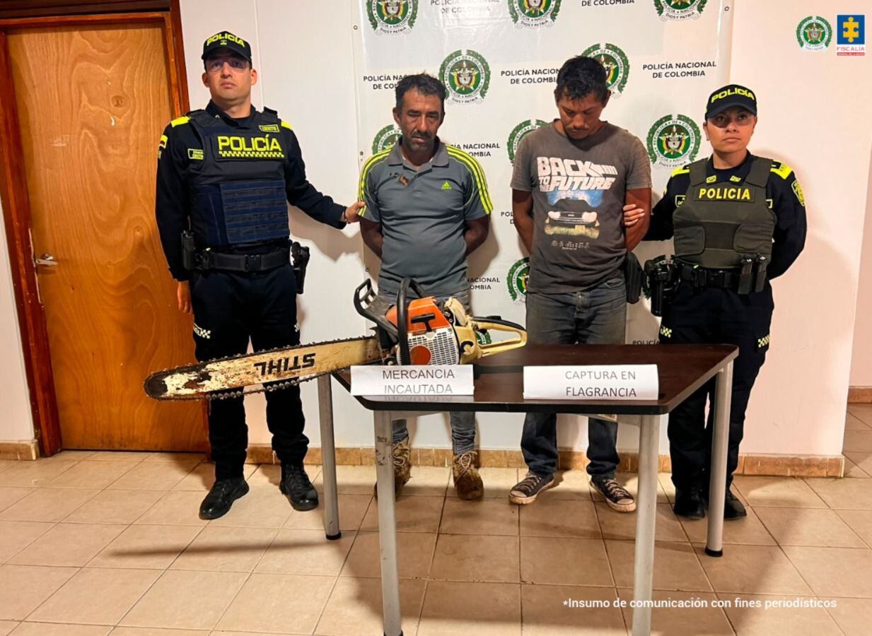 La Fiscalía judicializó a dos personas que habrían generado un incendio en el Tolima. Foto: Fiscalía.