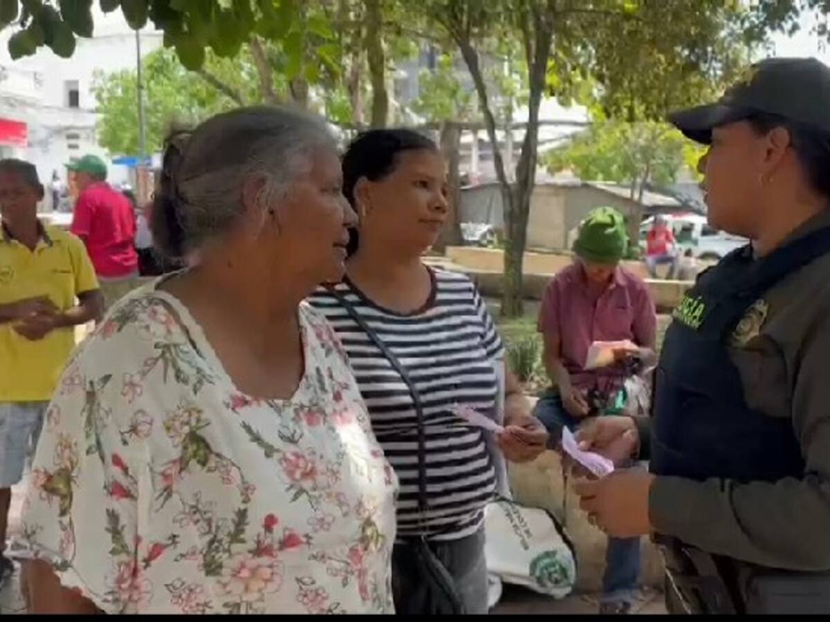 Policía se toma el comercio en Sincelejo para prevenir delitos