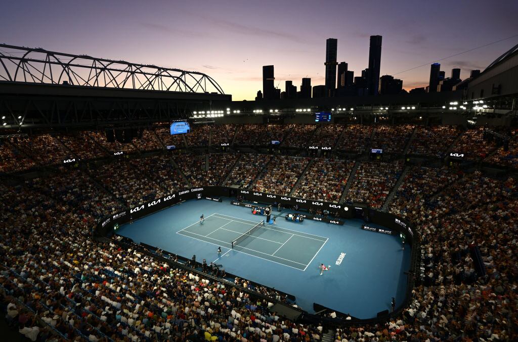 Rod Laver Arena, cancha central del Australian Open durante la edición 2025. FOTO: Hannah Peters/Getty Images