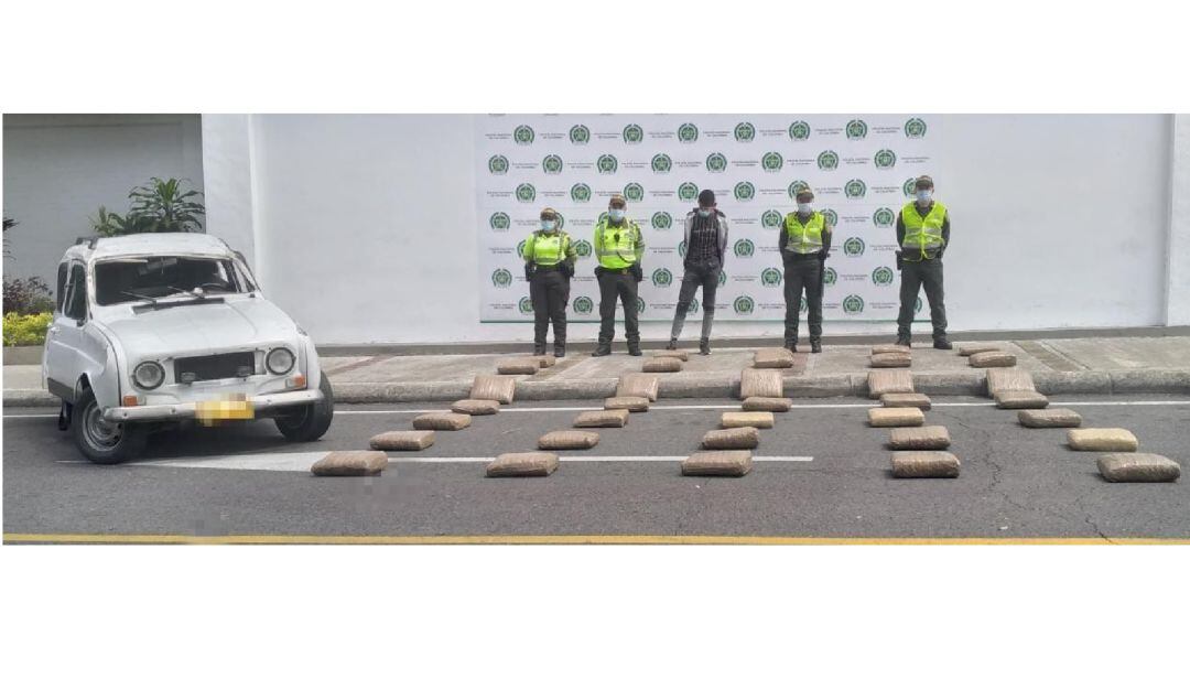 Incautación de marihuana en Ibagué