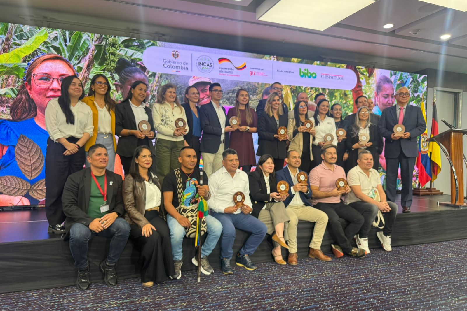 INCAS Global + reconoció a los proyectos productivos mas innovadores y sostenibles involucrados en el desarrollo de la iniciativa. | Foto: Sara Alejandra Medellin