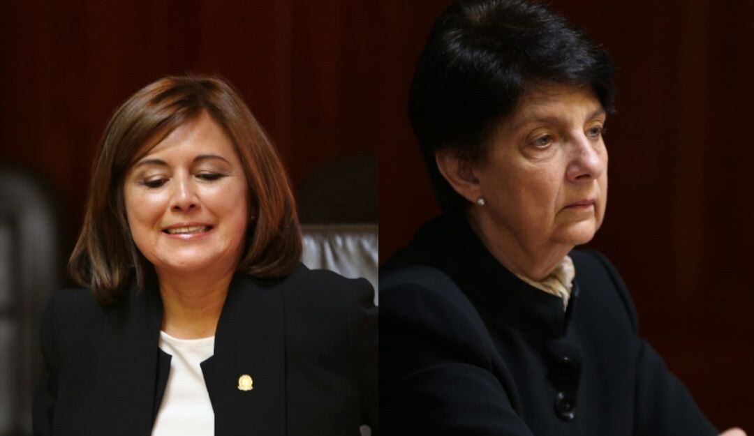 Magistradas Diana Fajardo (Izquierda) y Cristina Pardo (Derecha).