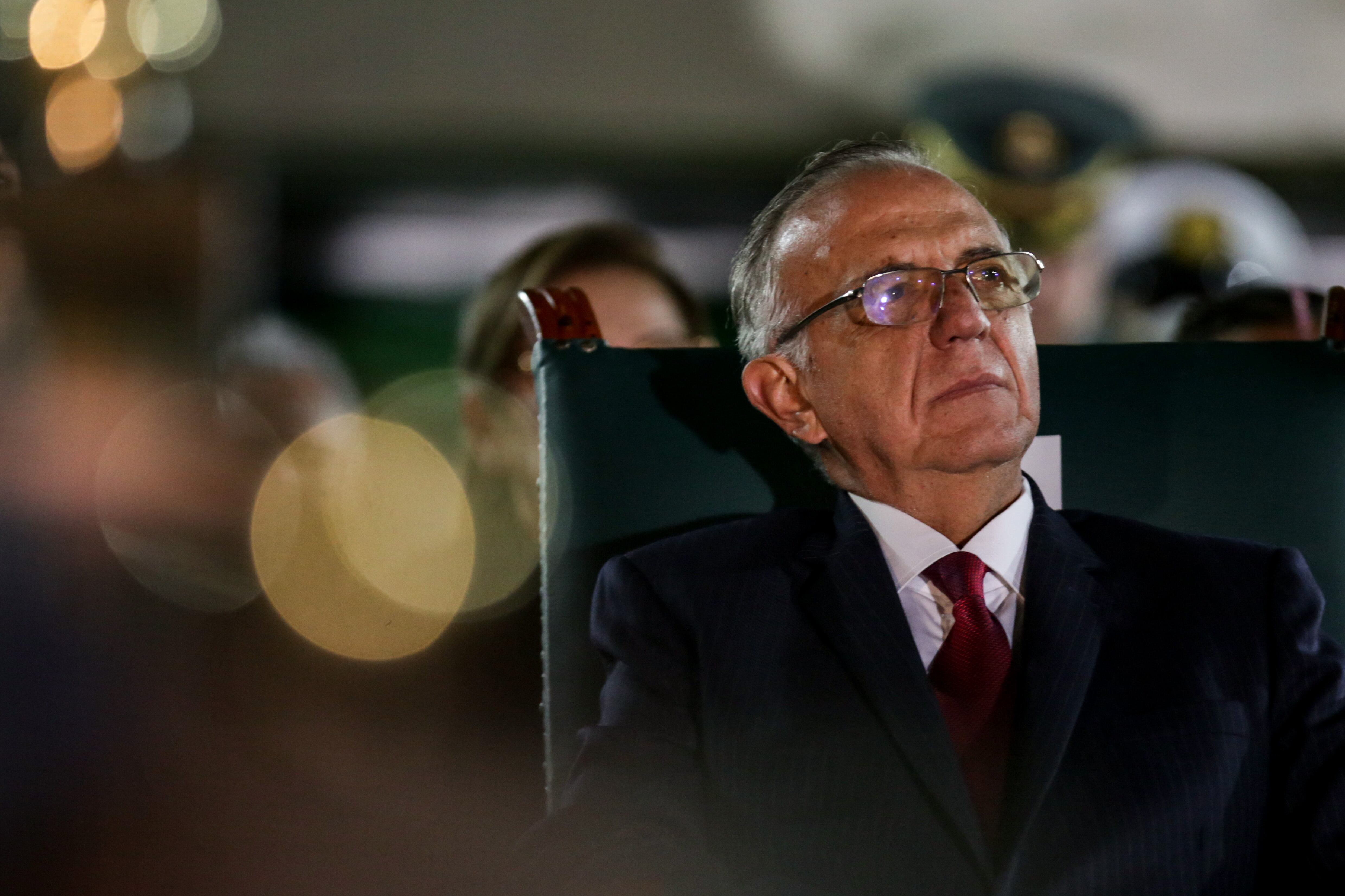 Bogotá. 20 de Agosto de 2022. El presidente de la República, Gustavo Petro y el ministro de defensa Iván Velázquez, presidieron el Reconocimiento de tropas de los altos mandos de La Cúpula Militar en la escuela de cadetes General José María Córdoba. (Colprensa-Mariano Vimos).