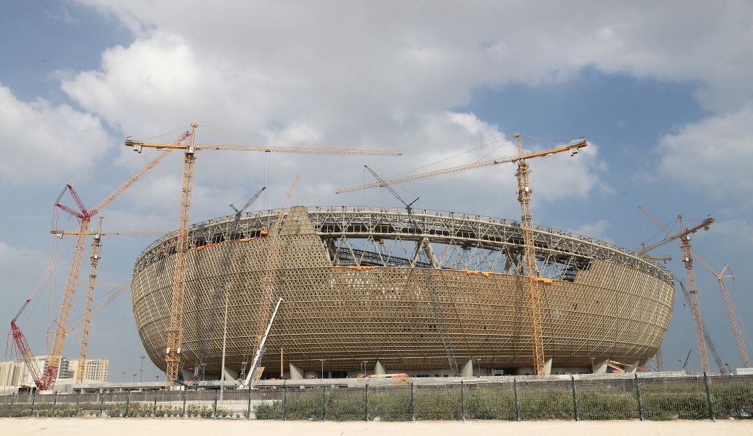 Construcción del estadio Lusail, en donde será la final de Catar 2022