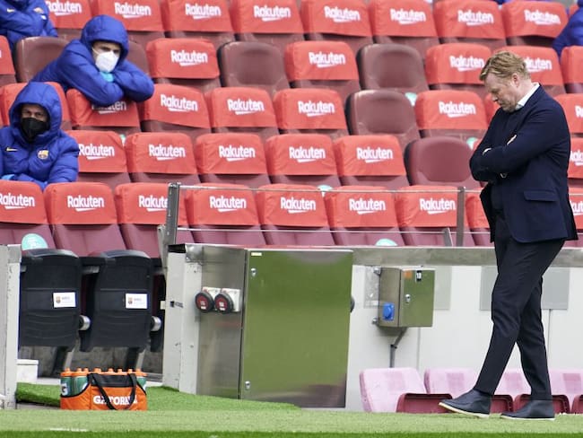 Ronald Koeman decepcionado tras empate del FC Barcelona ante Cádiz CF