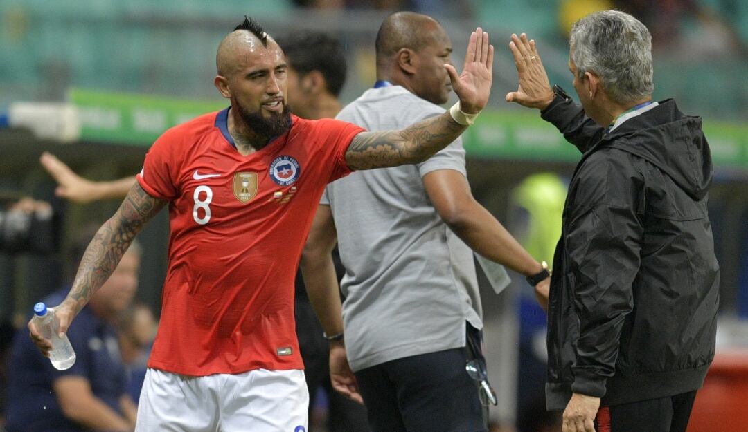 Arturo Vidal, uno de los referentes de Chile, siempre respaldó el proceso de Reinaldo Rueda en 'La Roja'.