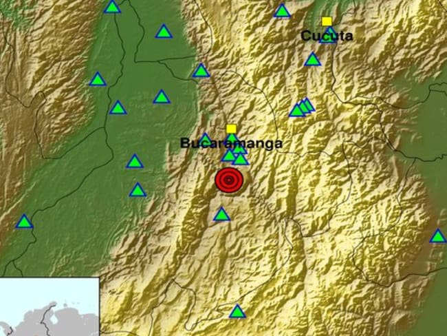 Temblor Bucaramanga. Foto: SCG