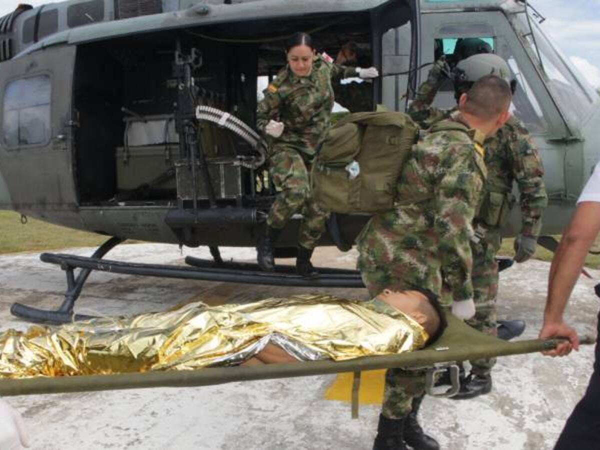 Trasladan a Neiva a campesino víctima de mina antipersona en Caquetá