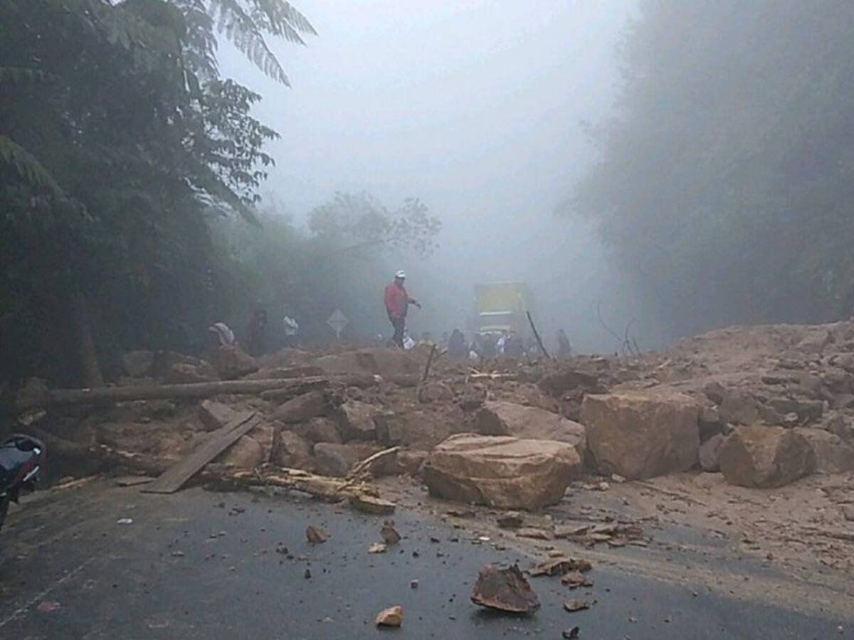 Cierres viales en el Huila por lluvias