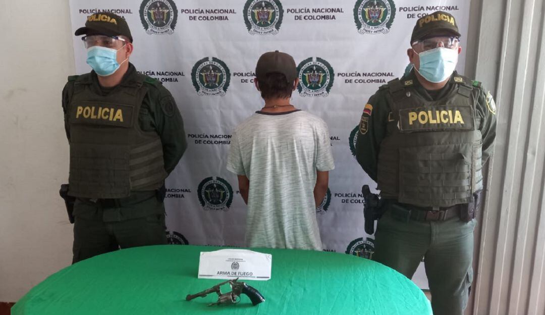 Capturado en Arauca - Palestina por porte ilegal de arma de fuego