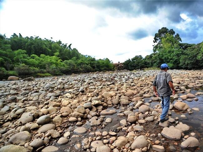 Fenomeno de El Niño: El río Cauca a su paso por la ciudad de Popayán capital del departamento del Cauca. Foto: Colprensa