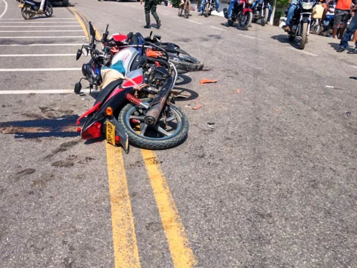 Un muerto y un herido dejó accidente de tránsito entre dos motociclistas