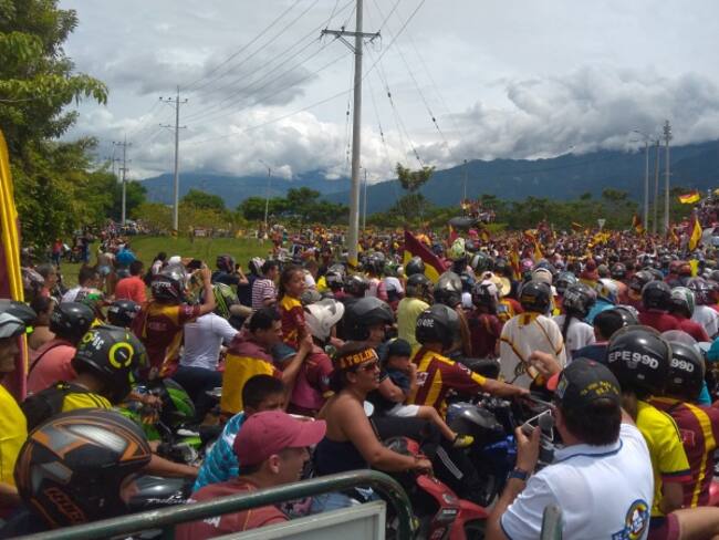 Caravana de recibimiento al Deportes Tolima