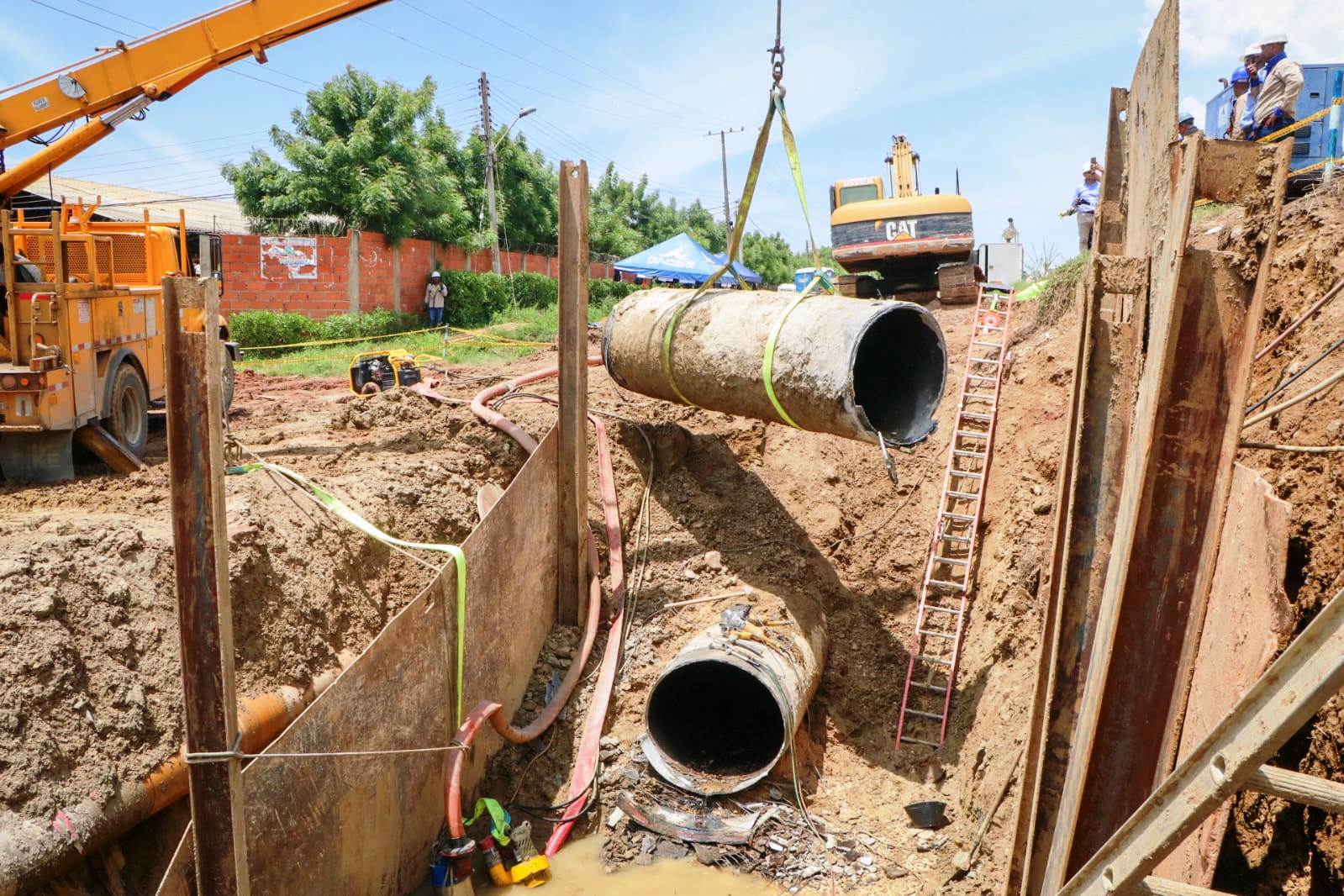 Autoridades dan parte de tranquilidad de cómo avanzan trabajos en servicio de agua