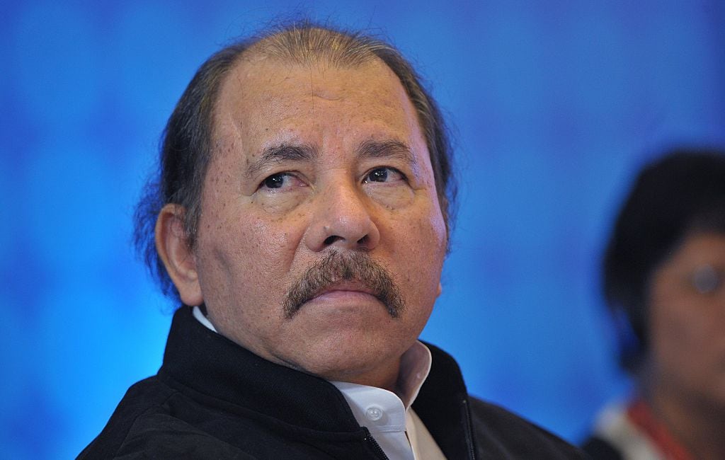 Daniel Ortega. (Photo credit should read MANDEL NGAN/AFP via Getty Images)