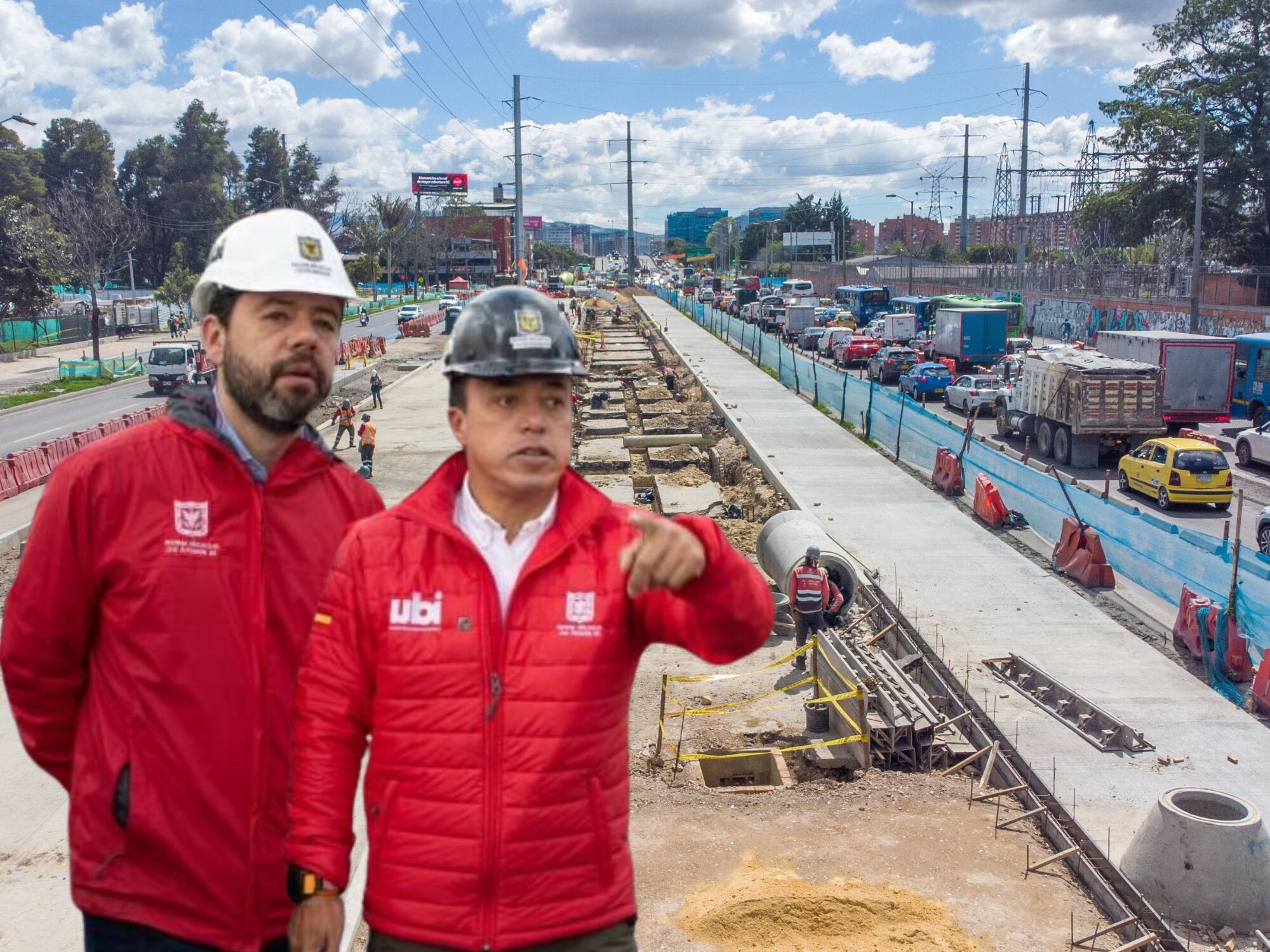 Obra de la avenida 68, Alcalde Galán y Orlando Molano. Fotos: IDU.
