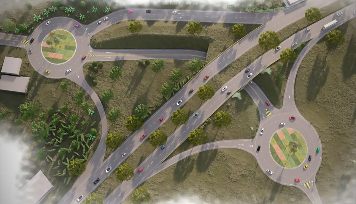 Maqueta del proyecto Vías del Samán - Invías.