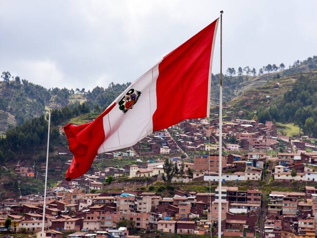 Bandera de Perú. Foto: Getty Images