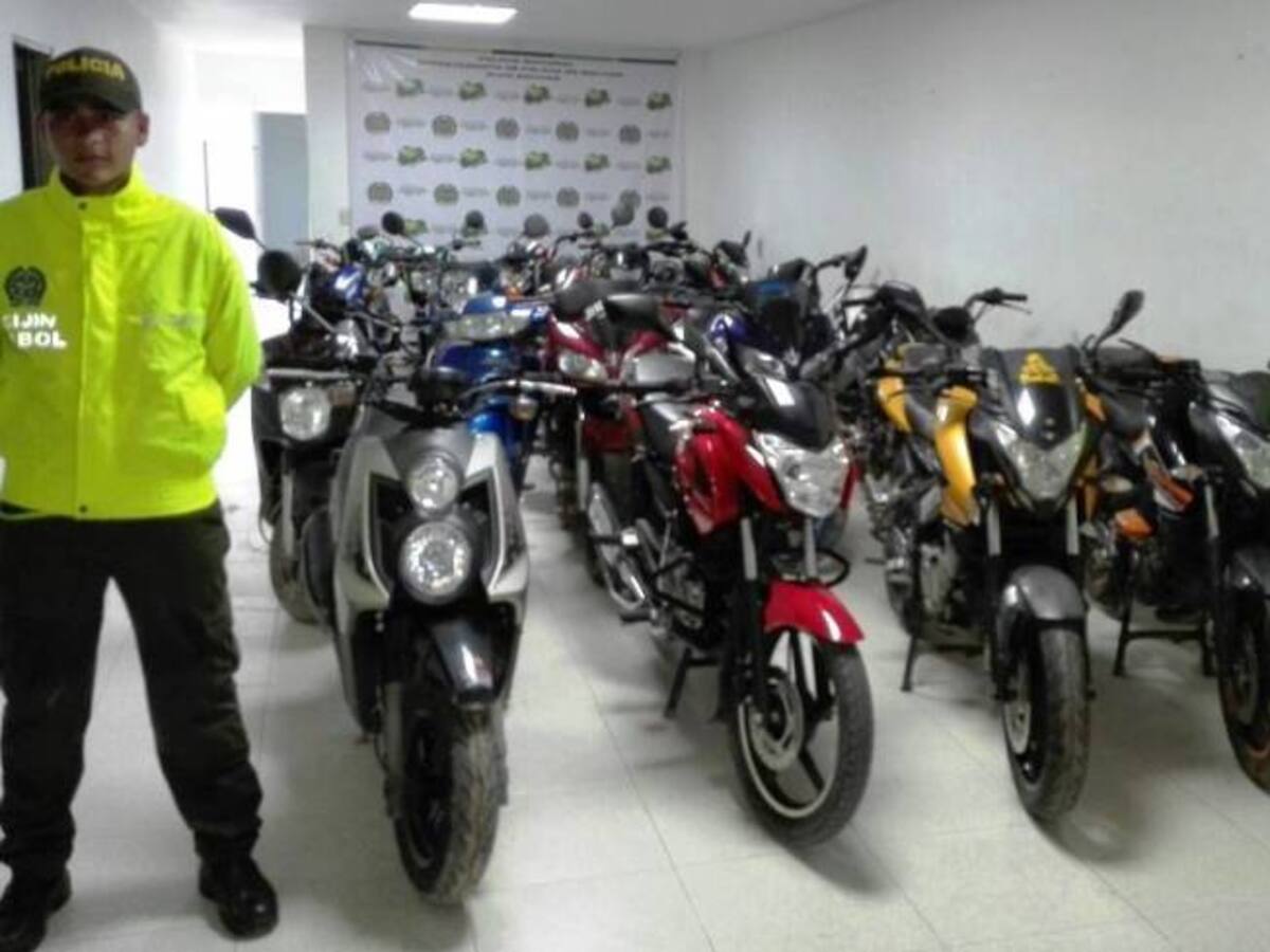 Recuperaron en Bolívar 17 motocicletas hurtadas en todo el país