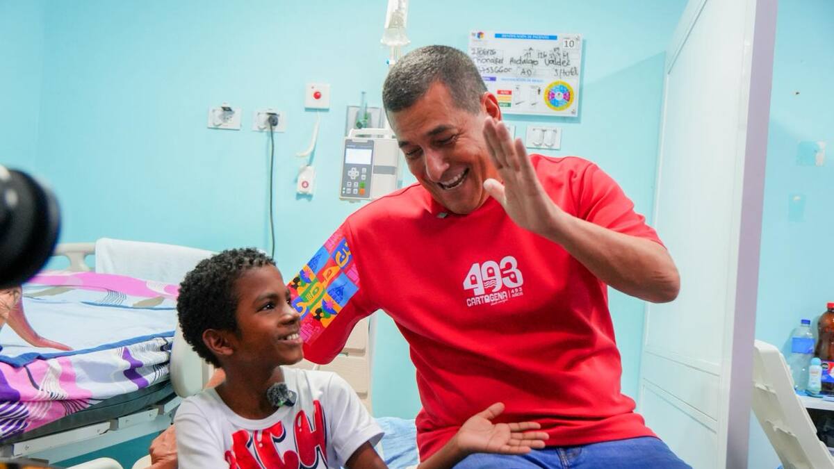 Alcalde Dumek Turbay visitó a Yonaiker en la Casa del Niño