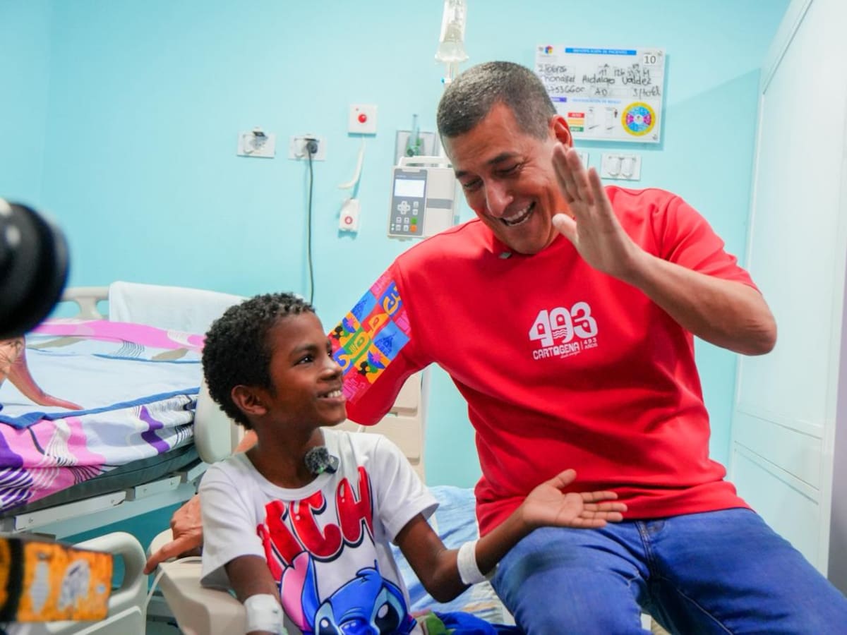 Alcalde Dumek Turbay visitó a Yonaiker en la Casa del Niño