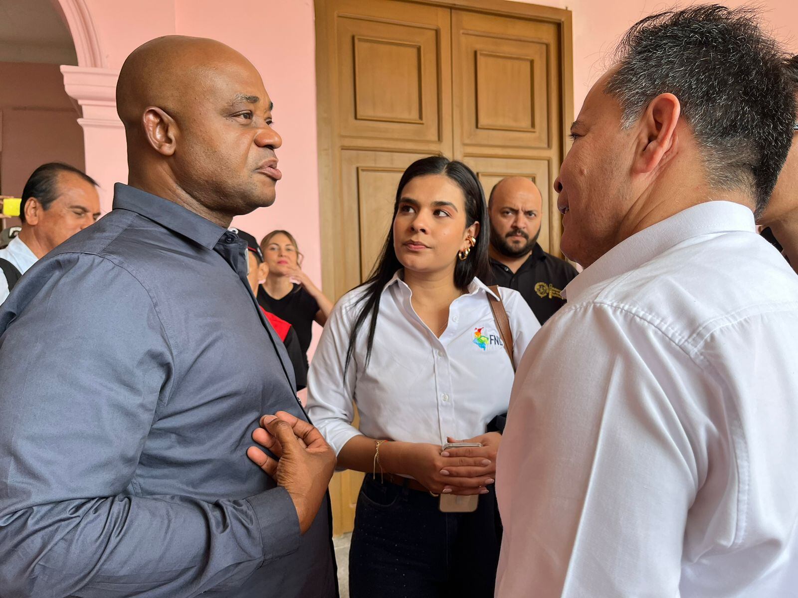 Canciller Luis Gilberto Murillo y el gobernador de Norte de Santander William Villamizar Laguado. / Foto: Caracol Radio Cúcuta.