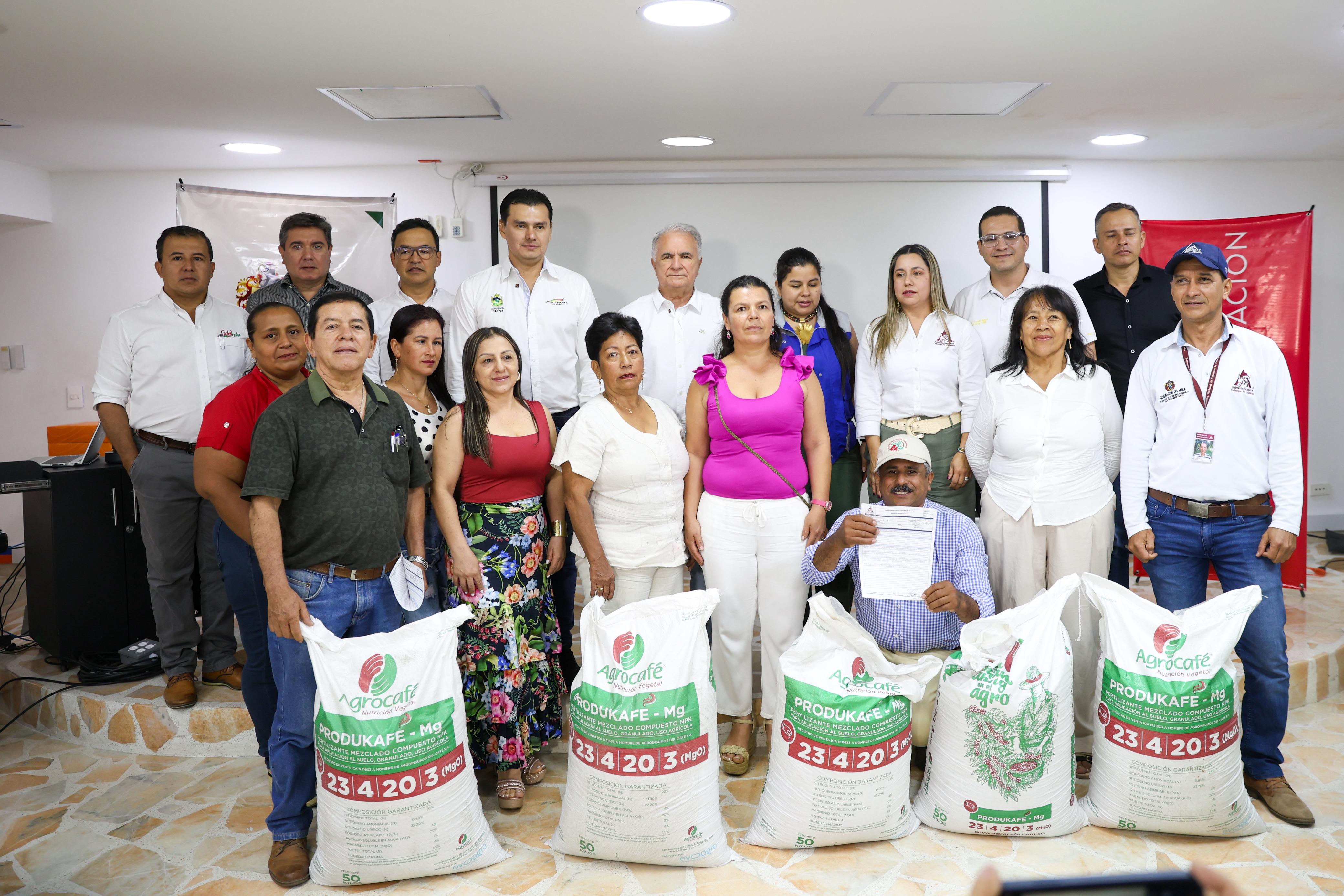Más de 306 familias cafeteras víctimas del conflicto armado. Foto Gobernación Huila.