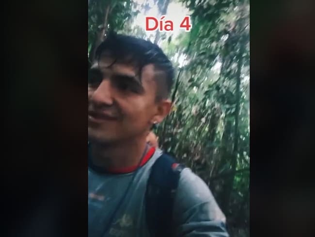 El tiktoker venezolano compartió su travesía por la selva que separa a Colombia de Panamá