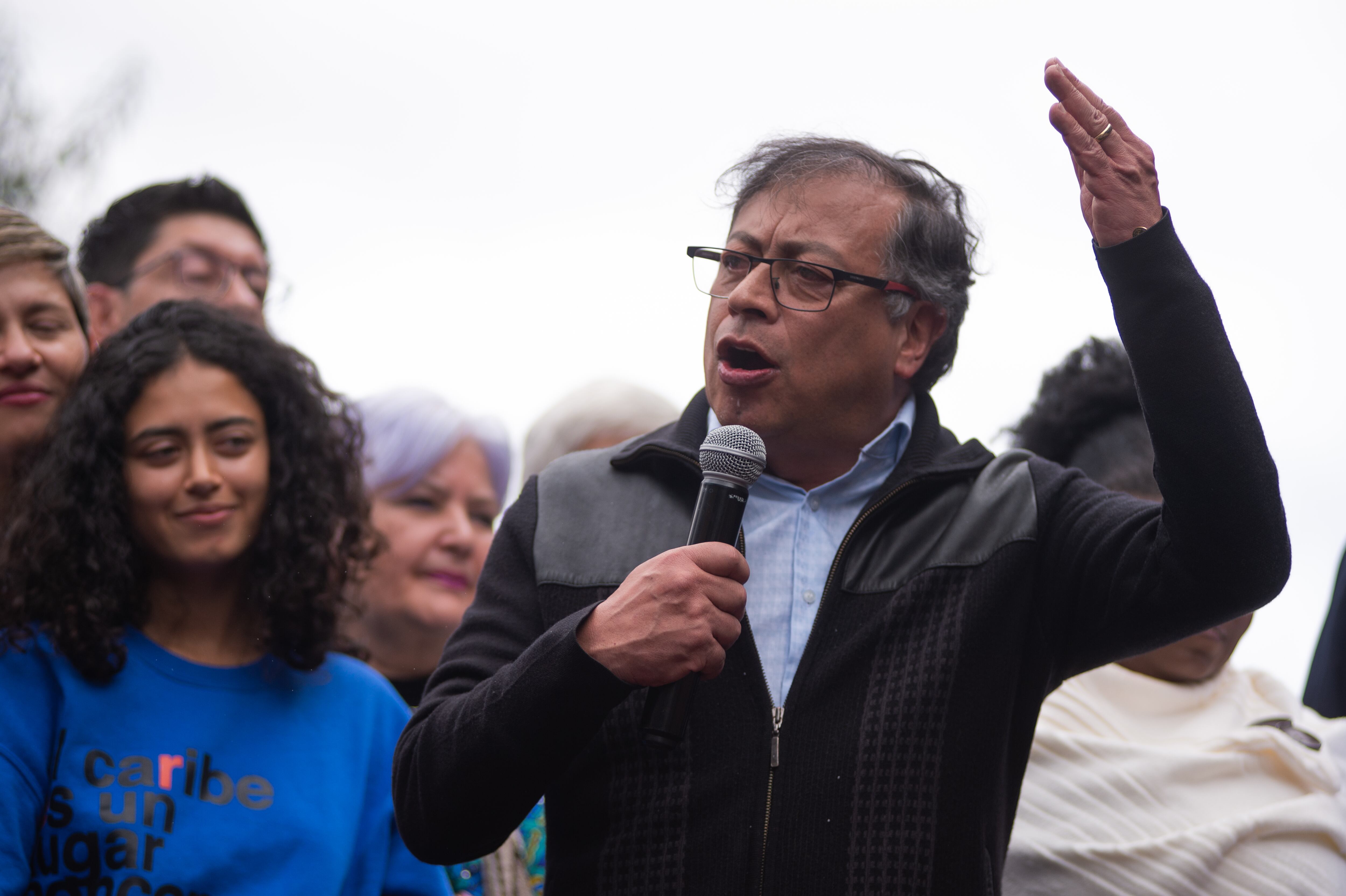 El presidente de Colombia, Gustavo Petro durante una manifestación 2023. (Foto de Sebastian Barros/NurPhoto vía Getty Images)