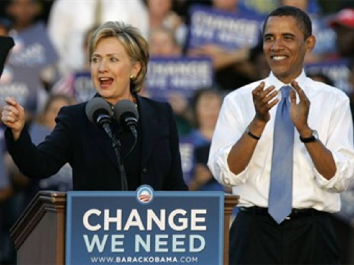 Hillary Clinton, posible secretaria de Estado del Gobierno de Obama