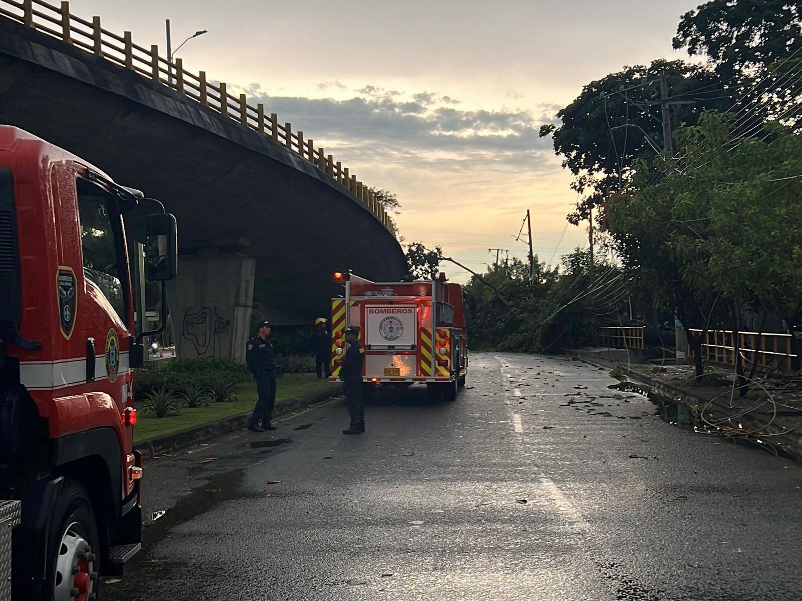 Fuertes lluvias e intentos vientos generaron emergencia en Montería: dos niñas resultaron heridas. Foto: prensa Alcaldía de Montería.