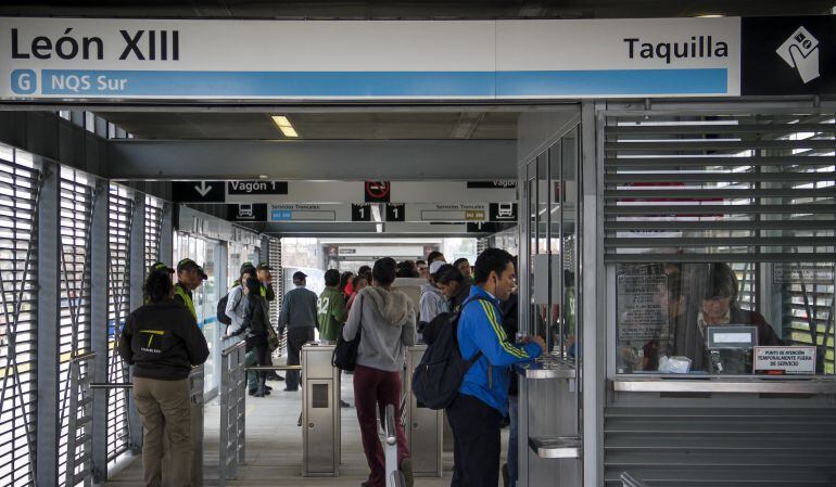 Estacion de Transmilenio de Soacha. 