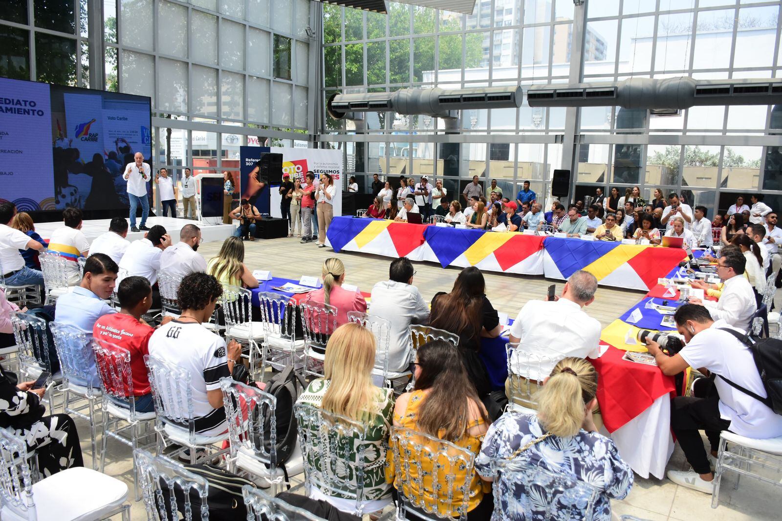 Reunión de mandatarios del Caribe. Foto: Gobernación del Atlántico.