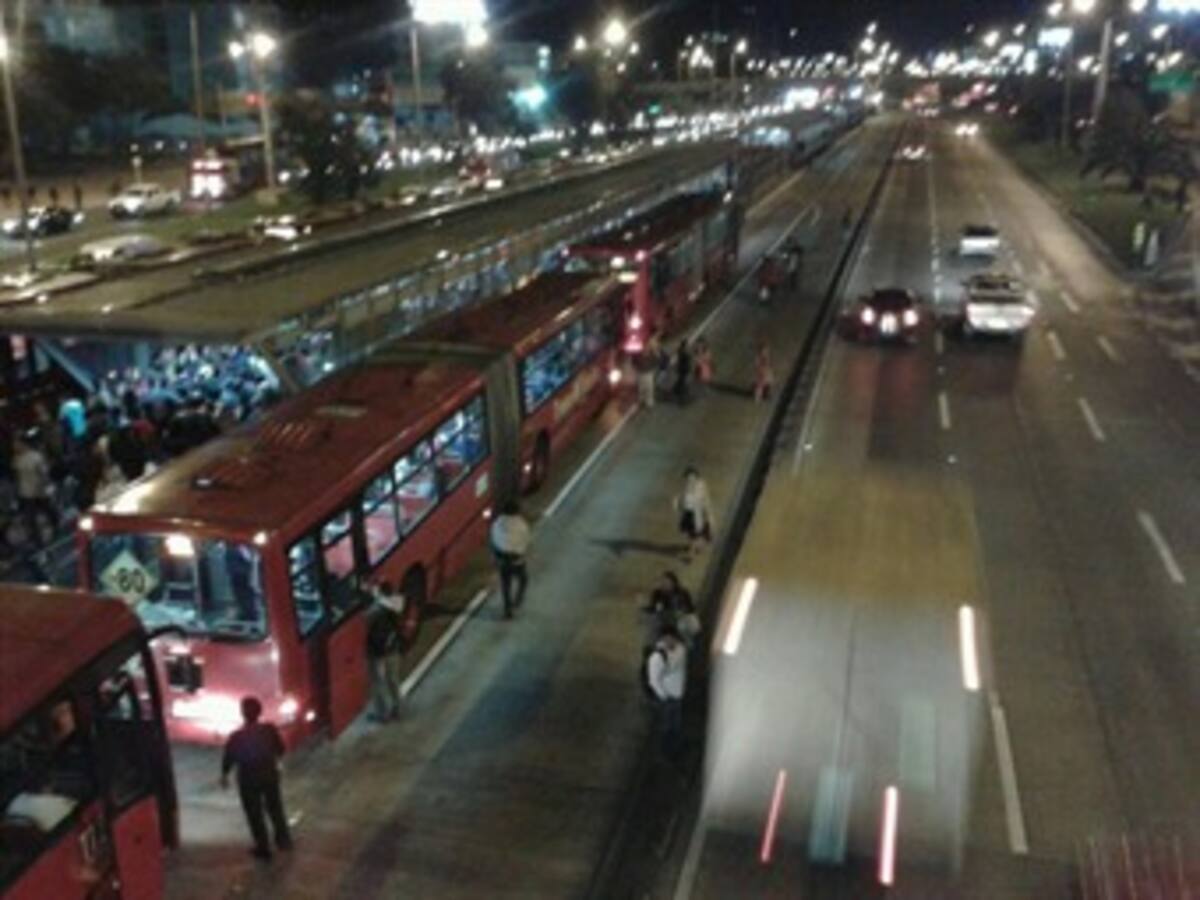 Servicios de Transmilenio afectados por protesta en el norte de Bogotá