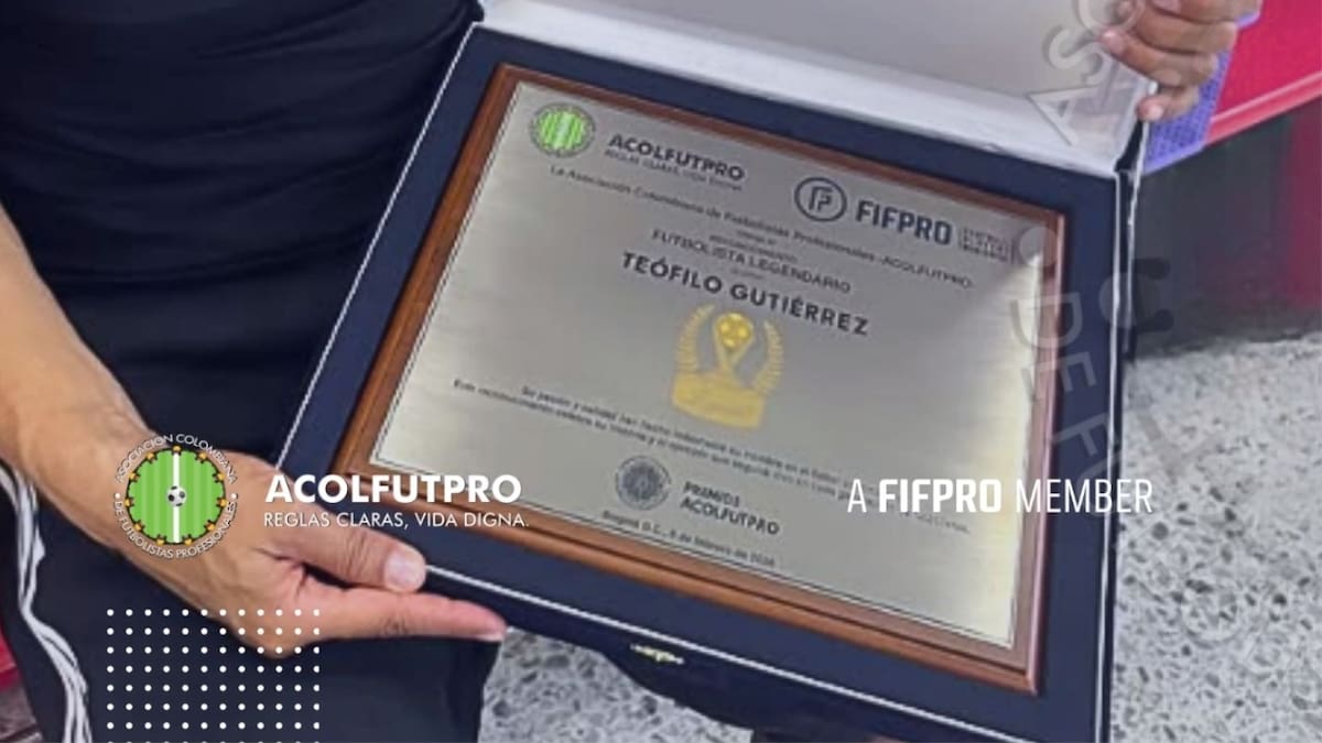 Teófilo Gutiérrez, reconocido como Futbolista Legendario por Acolfutpro