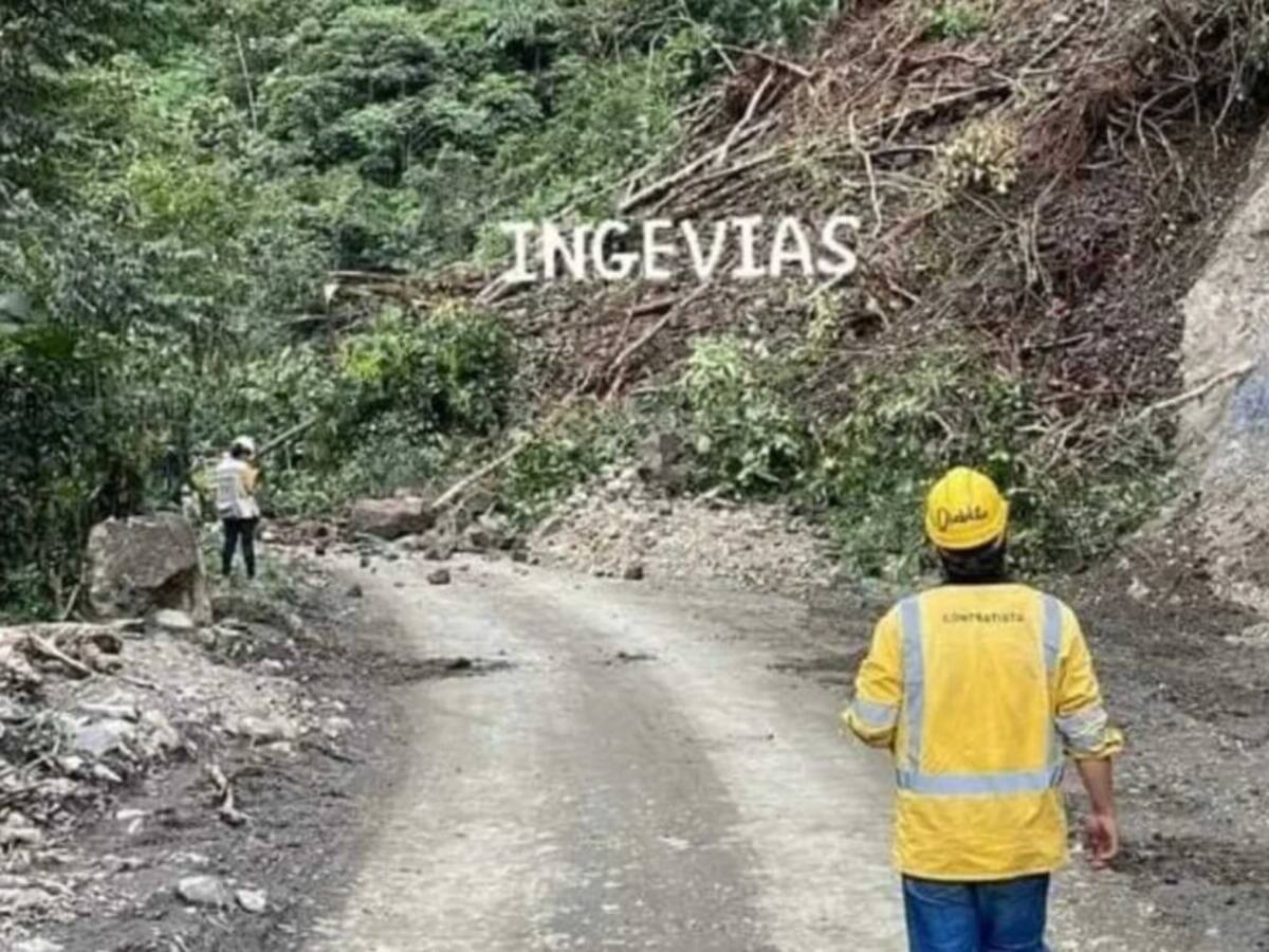 Vía entre Risaralda y el Chocó está cerrada debido a un derrumbe