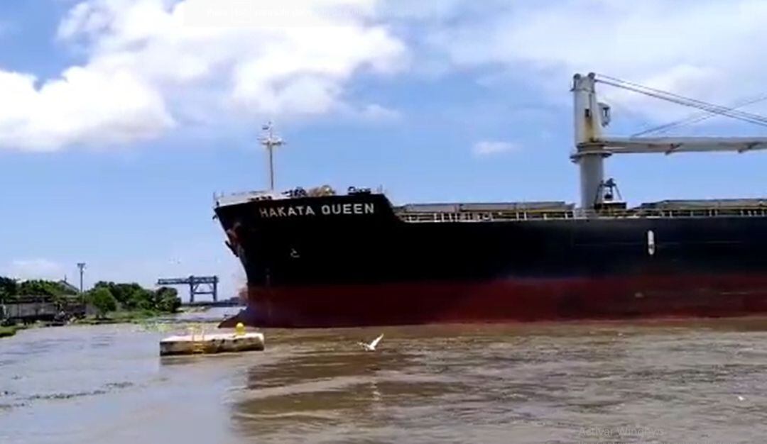 Buque que se accidentó 