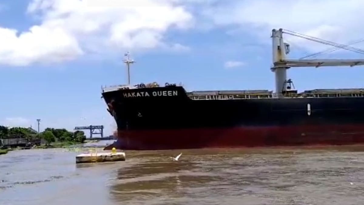 Buque se accidentó cuando zarpaba en el Puerto de Barranquilla