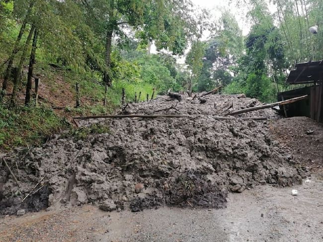 Zona rural de Ibagué afectada por fuertes lluvias