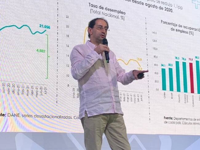 El ministro de Hacienda, José Manuel Restrepo, tuvo encuentros con empresarios, beneficiarios de programas sociales, jóvenes y autoridades locales.