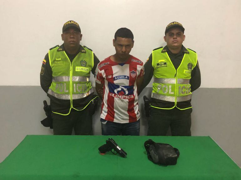 Omar Alfredo Arévalo, alias "El Menor", reconocido asaltante de bancos en Barranquilla.