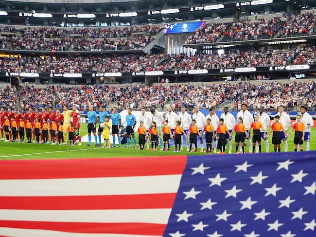 El AT&T Stadium recibiendo un partido de la Copa América 2024. (Photo by John Todd/ISI Photos/USSF/Getty Images for USSF)