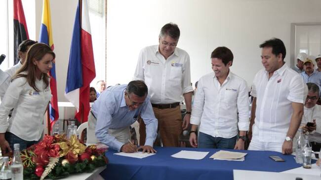 Firma de convenios para terminación de obras en Gramalote