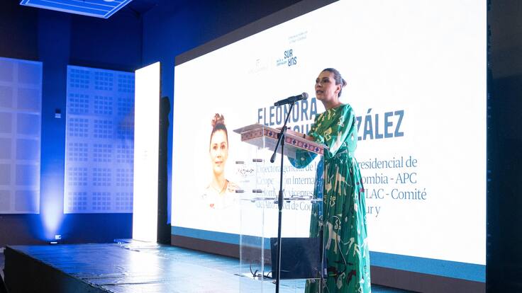Eleonora Betancur, presidenta de la APC Colombia
