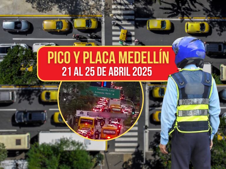 Cómo será el Pico y Placa en Medellín este lunes 21 de abril: Así regirá hasta el viernes según alcaldía
