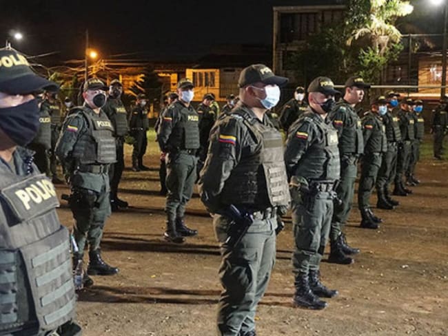 La Policía adelanta operativos en el sector de Calipso, epicentro de disturbios desde hace tres días.