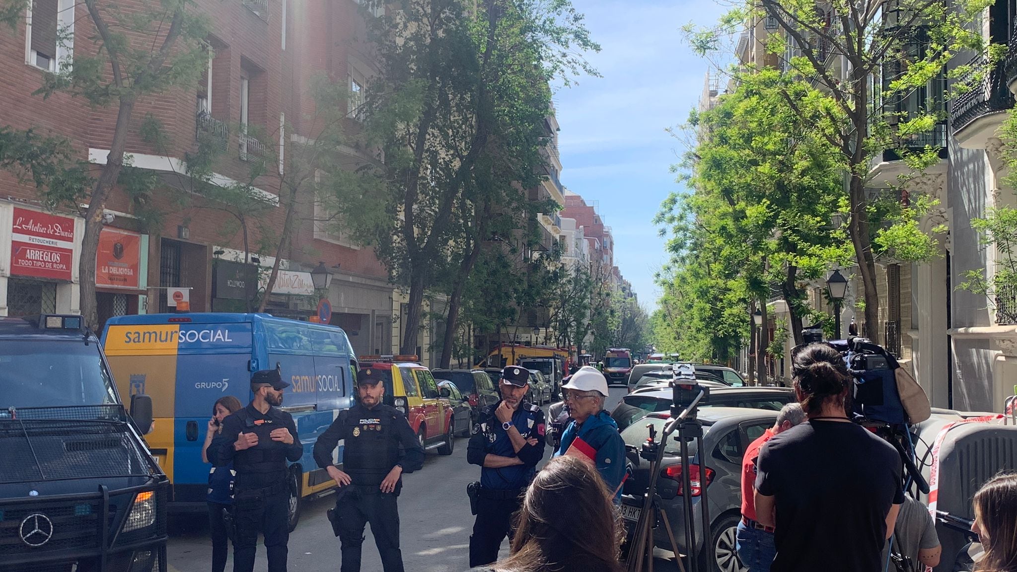 Al menos 18 personas heridas tras explosión de un edificio en el distrito de Salamanca, Madrid. Foto: Natalia Peña
