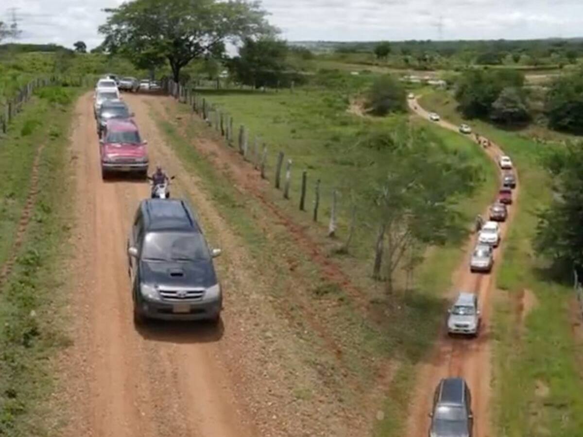 Protestas de ganaderos en camionetas generan polémica en el Magdalena