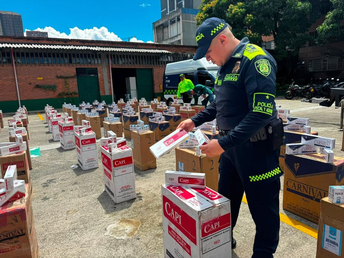 Golpe al contrabando en Medellín: caen $1.160 millones en cigarrillos para la Feria de las Flores