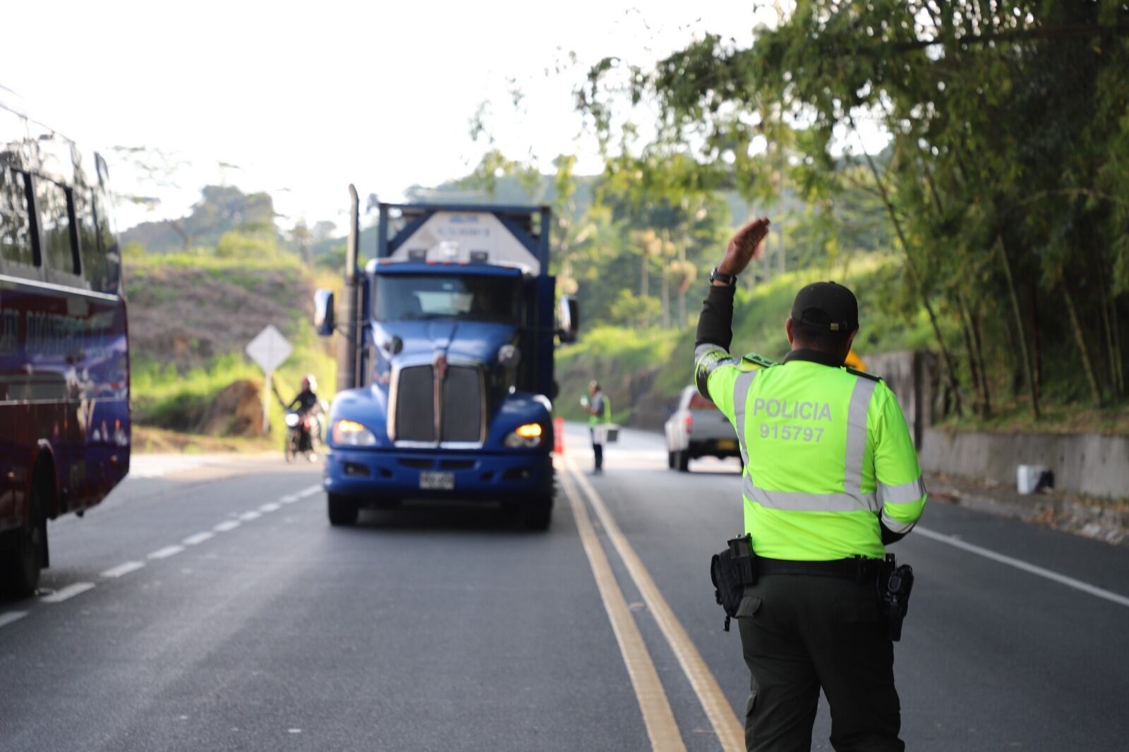 Puesto de control en la carretera / Foto: Policía Nacional